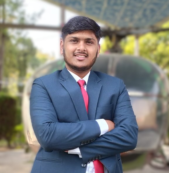 Prashant Gautam in professional attire