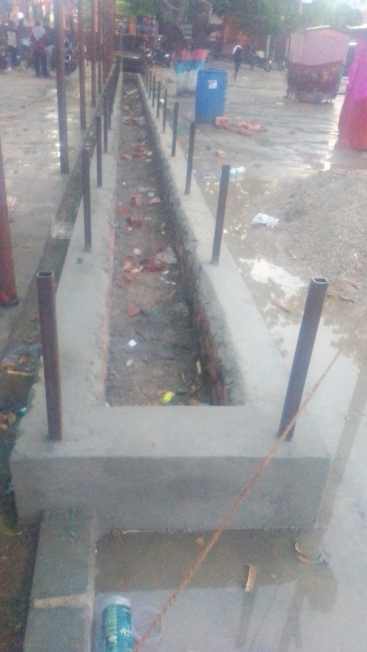 Tourism infrastructure project photo 1: Site drainage and paving works during construction