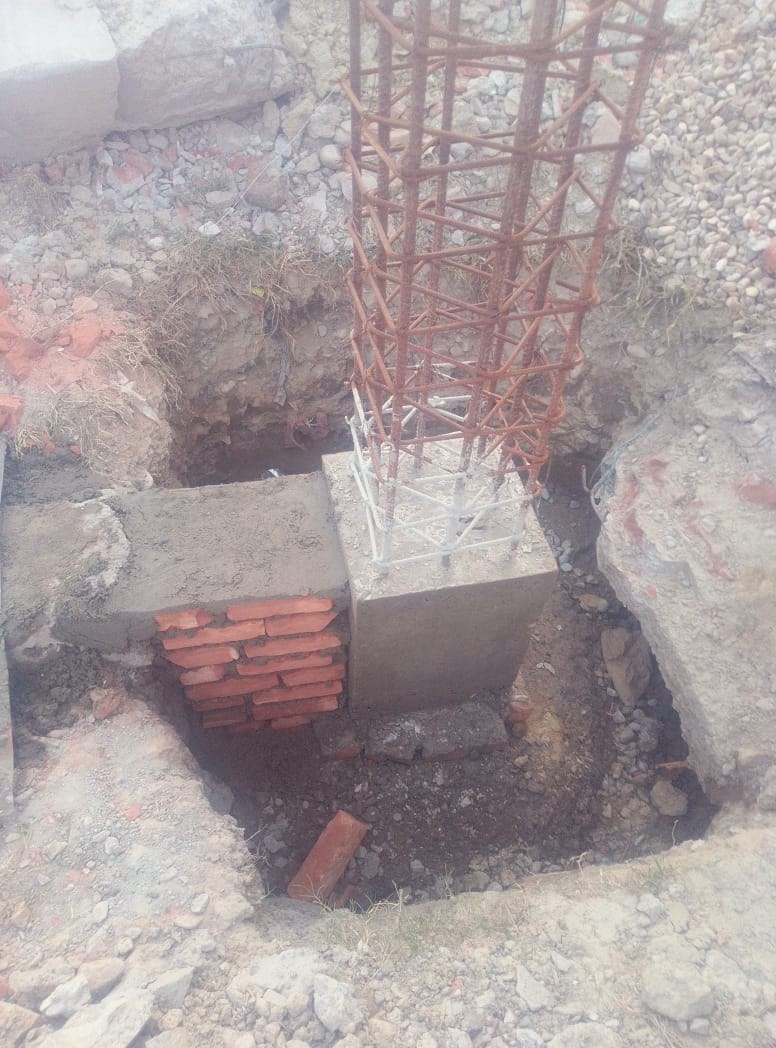 Tourism infrastructure project photo 8: Foundation and reinforced concrete column work