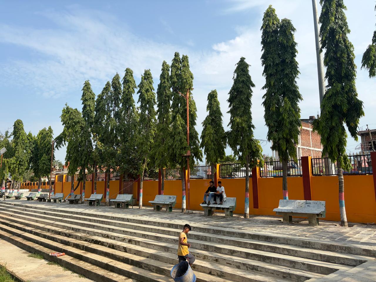 Tourism infrastructure project photo 20: Tree-lined stepped visitor area and landscaped boundary